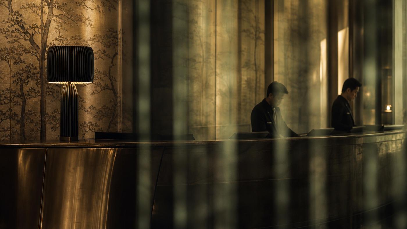 Front desk team working a quiet evening shift